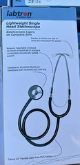Labtron Lightweight Single Head Stethoscope Blood Pressure Medical Black Lot