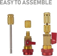 Automotive AC Valve Core Remover & Installer Set for R134A & R1234YF Systems