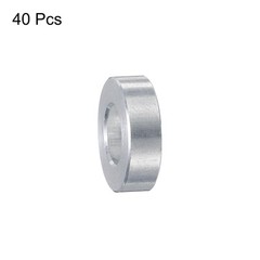 40pcs Aluminum Spacer 5mm Bore x 10mm OD x 3mm Length Screw Standoff Bushing