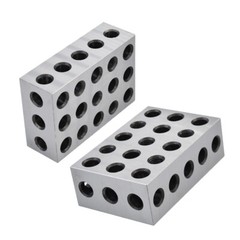 1 Pair 2-4-6 Blocks 23 Holes Matched Ultra Precision .0002″ Machinist 246 Jig
