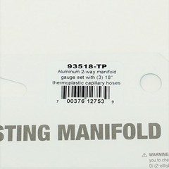 Aluminum Charging Manifold with 18″ Hoses R600a R290 R134a HVAC Refrigeration