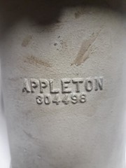 APPLETON POWERTITE RECEPTABLE W/BASE AR20044RS 200A 600V 4W 4P