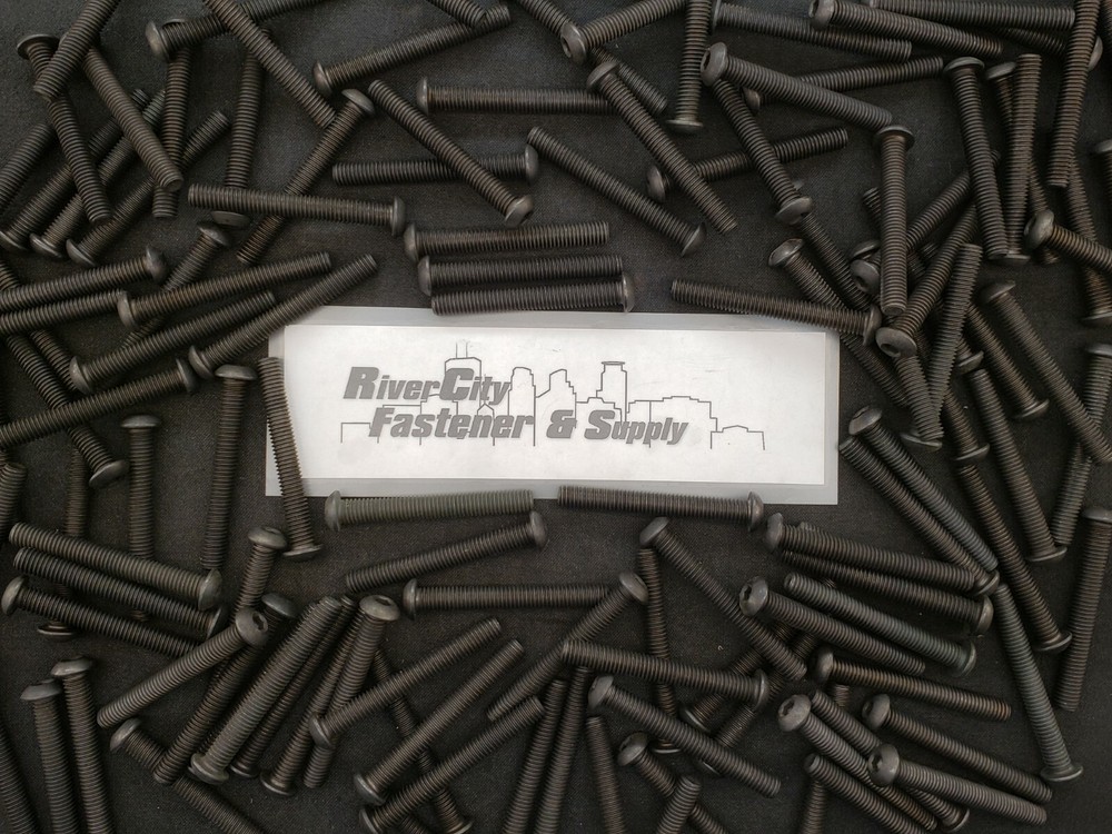(10) 3/8-16×3 Steel Button Head Socket Cap screws Coarse thread 3/8x16x3 Bolts