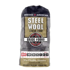 10120000 Steel Wool 12-Pad, Grade #0000 Final Finish & Polishing