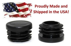 Black 1″ Round Tubing Plastic Hole Plug End Cap, 1 Inch OD Tube Pipe Cover