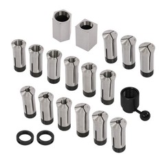 15 Piece 5C Fractional 1/8 – 1″ Precision Collet Set & 5 Pcs Collet Block Set
