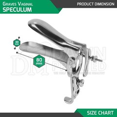 Graves Vaginal Speculum Small OB/GYN Pelvic Examination Surgical German Grade