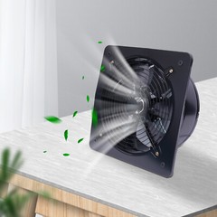 12″ 16″ Axial Exhaust Fan Ventilation Extractor Fan Wall-Mounted Square Blower