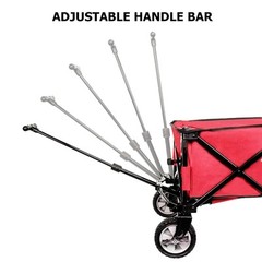 LEADZM Beach Outdoor Wagon Cart Collapsible Utility