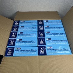 Nitrile-Vinyl Blend Gloves Disposable Latex Free Multipurpose Blue Large-1000