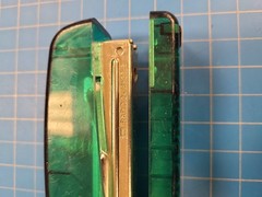Rapid X-RAY Green Transparent Stapler Vintage Translucent Office Desktop Sweden