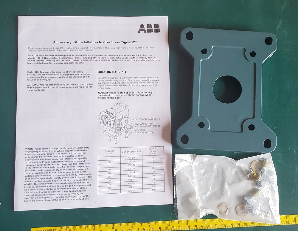 Dodge Tigear-2 Bolt-On Base Size 17