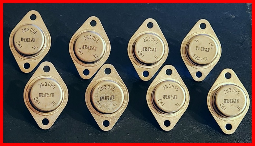2N3055 PAIRED “Original” Vintage TO-3 Transistor – 4 Pairs – OLD STOCK