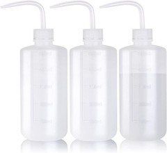 Melphoe Tattoo Wash Bottle Squeeze 3Pcs 500ml Squirt 3*500ml, White