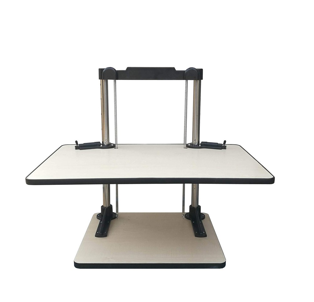 FixtureDisplays® Height Adjustable Standing Desk Ergonomic Sit Stand 1, Black