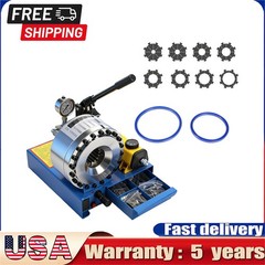 Portable Manual Crimping Tool 8 Molds Included 10mm to 31mm Size Unit