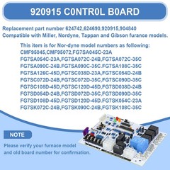 920915 Furnace Control Board – Direct Replacement for Nordyne 624742 624844 6246