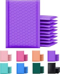 SuperPackage® 200 #5 10.5 X 15 Poly Bubble Mailers Padded Envelopes-Purple