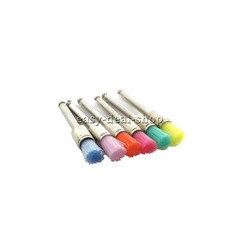 200 Pcs Dental White & Colorful Nylon Latch Flat Polishing Polisher Prophy Brush