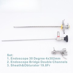 Rigid Urology Cystoscope 30 Degree 4x302mm Sheath & Endoscope Bridge
