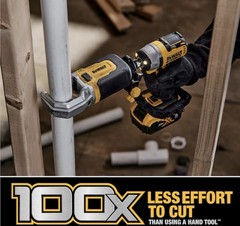 DEWALT IMPACT CONNECT PVC/PEX Cutter Quick Change Brace Bracket DWAPVCIR (YA)