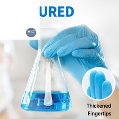 Medguy Powder-Free Nitrile Exam Gloves, 4.5 Mil, 100 Medium, Medium (Blue)