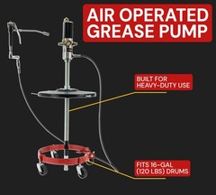Air Operated Portable 50:1 Grease Pump System for 120 lbs Grease Pump
