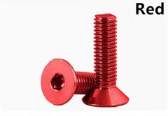 Colorful Aluminum 7075 Hex Socket Countersunk Flat Head Screws M3 M4