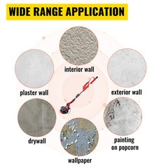 VEVOR 9″ Drywall Sander 850W 6 Variable Speed Sanding Machine Vacuum Attachment