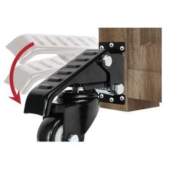 Everbilt 2-1/2 in. Black Workbench Caster Kit with 600 lbs. Load Rating (4-Pack)