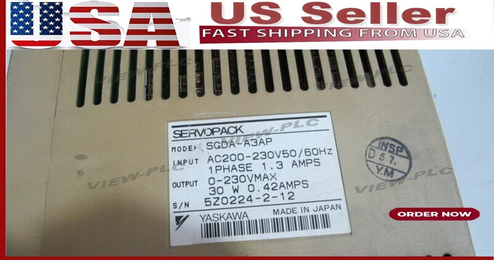 1PC YASKAWA SERVO Driver SGDA-A3AP Refurbished 180 days Warranty #