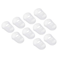 30 x Rubber Finger Tips Silicone Thumb Fingertip Covers Pads Thimble Clear Small