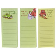 Vintage Truck Inspirational 2.5″ x 6″ Memo Pad with Magnetic Backing, 12 Pack