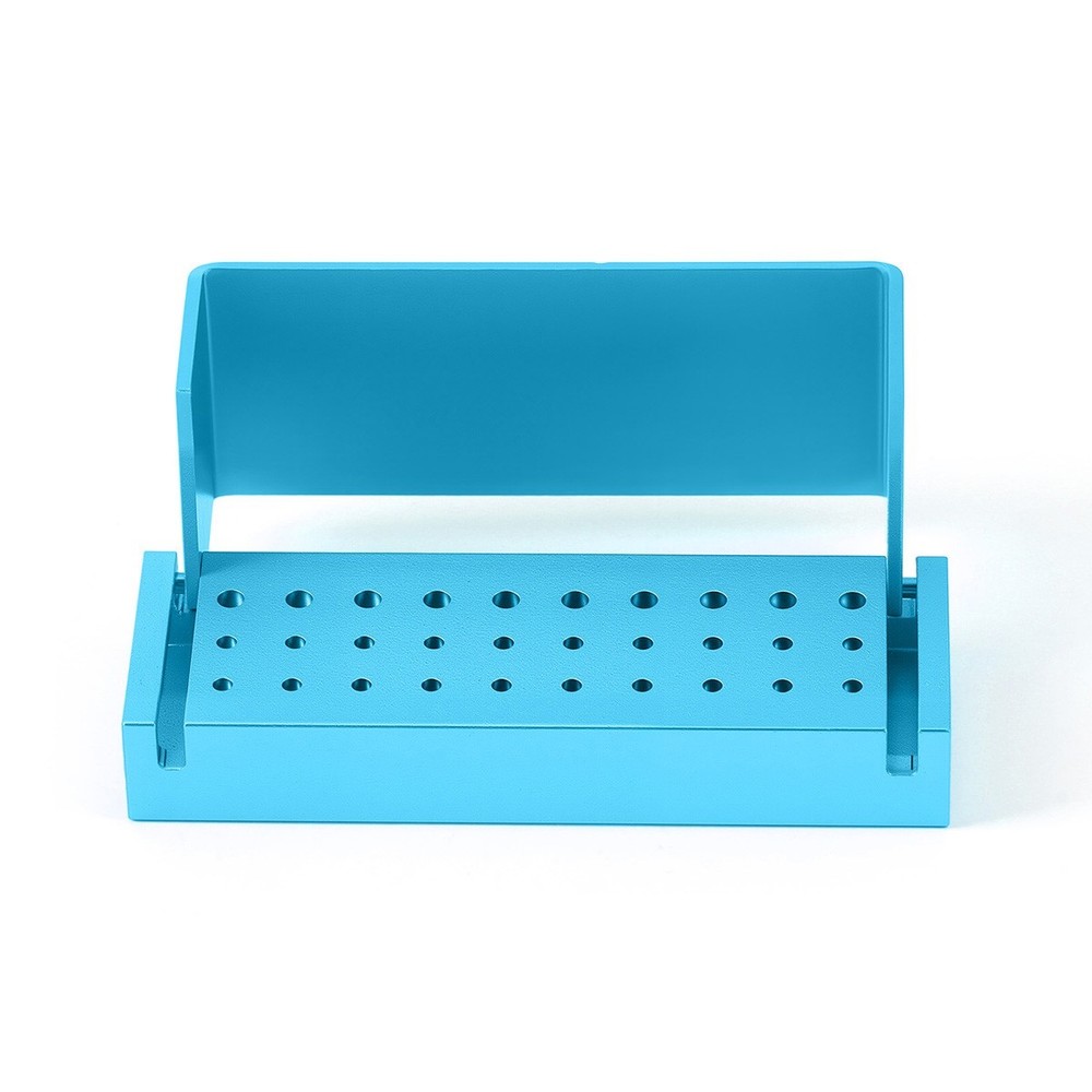 30 Holes Dental Bur Block Holder Disinfection Sterilization Box for RA FG Burs
