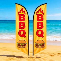 Custom Advertising Feather Flag Personalized Logo Text Sign for Outside Business