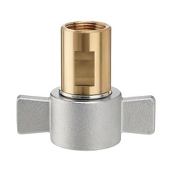 1 inch Wet-Line Wing Nut Hydraulic Quick Coupler / Coupling Set Brass NPT Screw