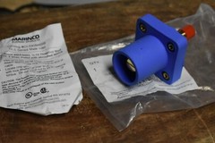 Marinco Camlok Panel Mount Male Blue CLS40MRSB-D Cam Lok Threaded Stud