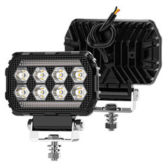 2PCS square LED WORK LIGHTS Fit CAT Skid loader 259D3 236D3 262D 259D 272D2 XHP