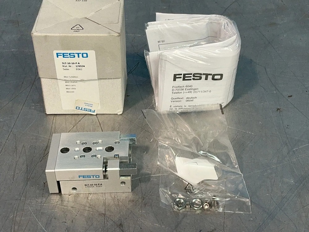 FESTO MINIATURE PNEUMATIC SLIDE CYLINDER SLT-10-10-P-A