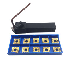 45° Holder + SNMG431 SNMG120404 Carbide Inserts MSSNR1616H12 Lathe Turning Tool