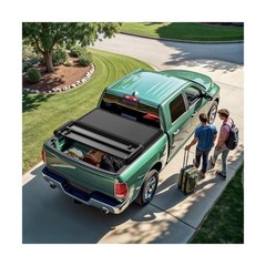 LEDKINGDOMUS Soft Tri-Fold Truck Bed Tonneau Cover Fits for Chevy Colorado/GM…