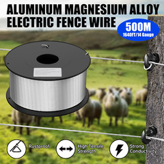 Electric-Powered Fence Wire 1640ft Aluminum Magnesium Alloy Wire 14 Gauge 1.6mm