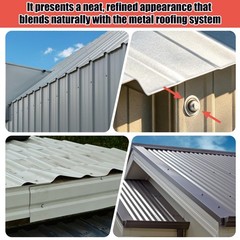 100Pcs Metal Screw Roof Caps, Protecting Screw Heads Easy to Install for Leak