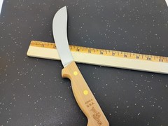 Dexter USA Skinning Knife Wood Handle 6inch Curved Hi Carbon Steel FactorySecond