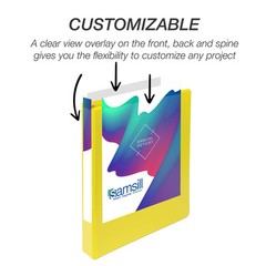 Samsill 1 Inch Heavy Duty Yellow D Ring Storage Binder Eco Friendly Organization