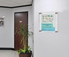 Clear Acrylic 8.5×14 Sign Holder 11.5×17 Wall Mount Stainless Steel Standoffs