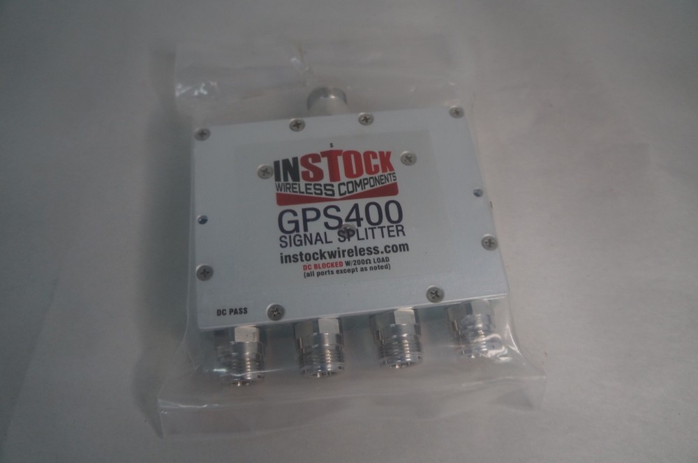 INSTOCK GPS400 GPS Signal Splitter 4 Way Type N Jack 1000- 2000 MHz