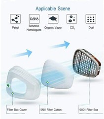 10/20/50Pcs 5N11 Cotton Filter Replacement For 6200 6800 7502 Respirator Filters