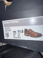 Cat Argon CT Oxford Men’s Size 11.5 Composite Toe Dark Brown P89957