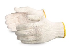 WHOLESALE 300 PAIRS WHITE POLY COTTON STRING KNIT WORK SAFETY GLOVES
